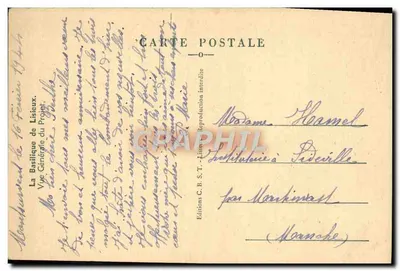 Basilica di Lisieux — Vista Generale del Progetto — Edizioni C.B.S.T. - Lisieux — Verso