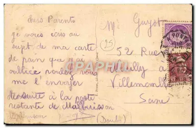 दूध के बर्तनों के साथ गांव से नीचे उतरना - फ्रांच-कॉम्टी के चित्रकारी - एडिटर ई. प्रोरेट, संख्या 315 — पीछे
