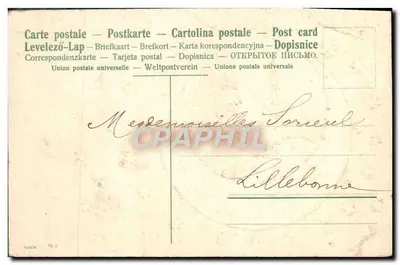 Zamknięty w śniegu — widok okrągły — H. Bouthillard, 1907 — Rewers