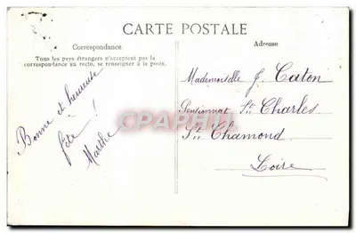 Zimowy krajobraz — schron w śniegu obok strumienia — wydawca E.D. n° 9043 — Rewers
