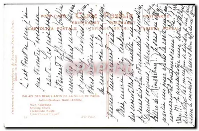 Margem feliz — Praia sorridente — Julien-Gustave Gagliardini, N°22 — Verso