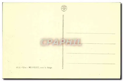 Michałet — pod śniegiem — SPÍGA — Rewers
