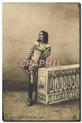 Desirée Offer devant les juges — scène de théâtre — éditeur : S. Desirée Offer