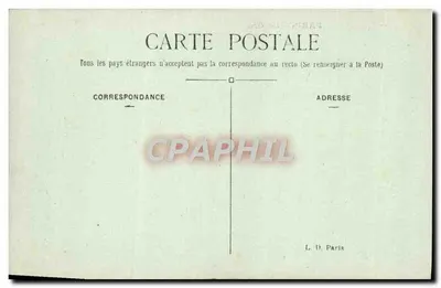 Parijs — Het Grand Palais van de Champs-Élysées — L. D. — Achterkant
