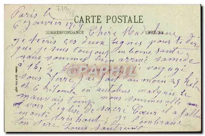 Paris — A Gare Saint-Lazare e a Cour de Rome — LL. — N° 979 — Verso