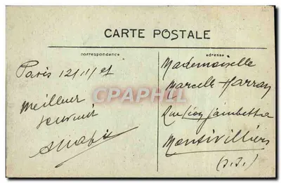 O Domo dos Inválidos — Paris — C.M. n°261 — Verso