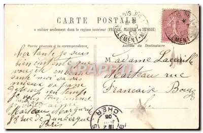 Les Invalides — Paris — H. L. — Verso