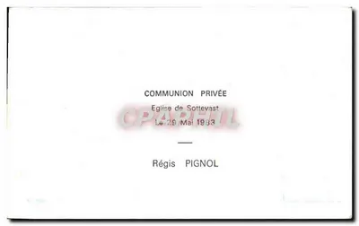 Crianças e cordeiros — Igreja de Sottevast — Editor não identificado, número de série não visível — Verso