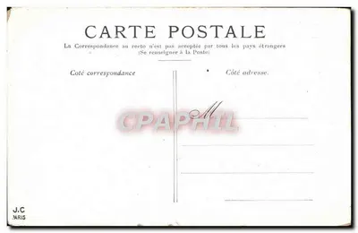 Paris — Les Invalides — J.C. Paris — Verso