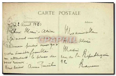 Paris — Île de la Cité — City Isle — editor anônimo, n° 4086 — Verso