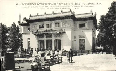 Pavillon de l'Asie Française — Międzynarodowa Wystawa Sztuki Dekoracyjnej — Paryż 1925 — A.P.