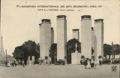Porte de la Concorde — Międzynarodowa Wystawa Sztuki Dekoracyjnej — Paryż 1925 — Patout, architekt