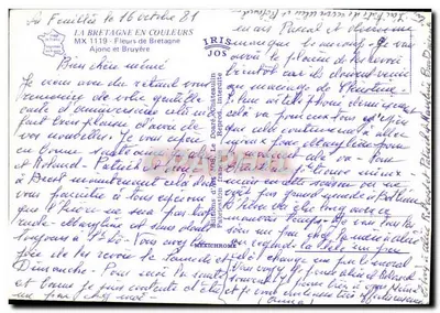 Bretan'da... — çapul ve ajonk çiçekleri ile manzaralar — E. Ar Barzig — Arka yüz
