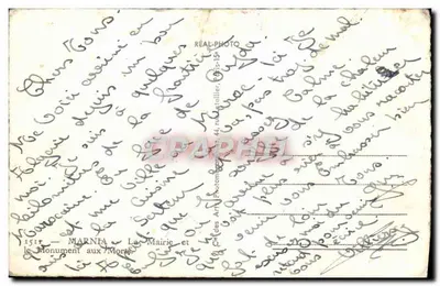 Marneà — Monumento a los Muertos — Ayuntamiento — editor Cap — Reverso