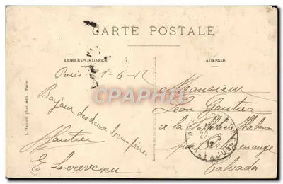 Monoplan Sela — avion militaire 1916 — J. Hauser, phot.édit., Paris — Verso