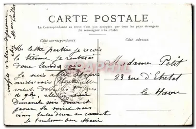 Paryż — Hotel de Ville — wydawca nie widoczny — Rewers