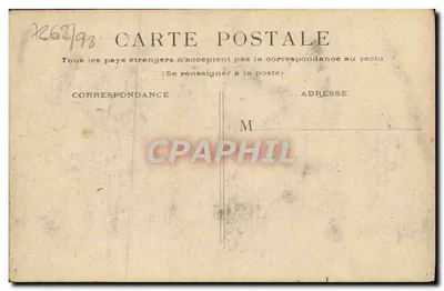 Paryż — Hotel de Ville — widok mostu i Seiny — wydawca nieznany — Rewers