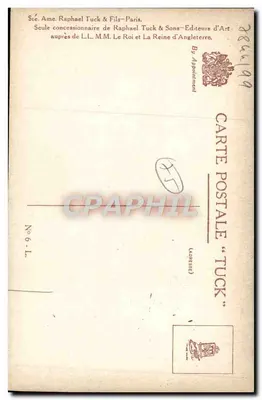 Paryż, Hôtel de Ville — ilustracja kolorowa — Pan Bérsaud, wydawca, nr 6-L — Rewers