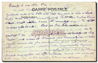 Paris — A Conciergerie e o Ponte au Change — L. Atieille, n°36 — Verso