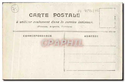 Paris inundado (janeiro de 1910) — Rue de Javel (Grenelle) — Coleção Taride — Verso