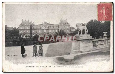 Paris - O Senado e o Jardim do Luxembourg — editor Streach, Paris