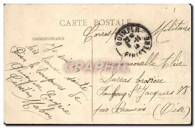 Brytyjczyk pijący cydr — Kolekcja Villard, Quimper — nr 1701 — Rewers