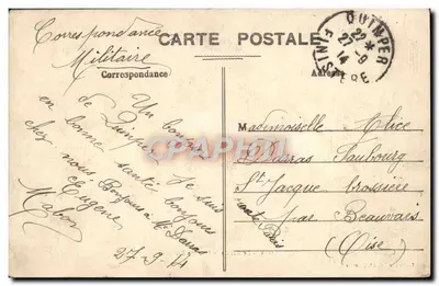 Der Bal de la Gavotte Bretonne — Quimper — Sammlung Villard — Rückseite