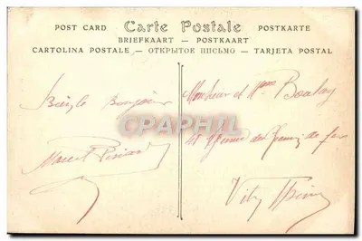 Woman lighting her pipe — Breton costumes — ND Phot. 389 — Back