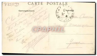 Wioska Montmélian — widok na wzgórze zamku — wydawca FP GUES — Rewers
