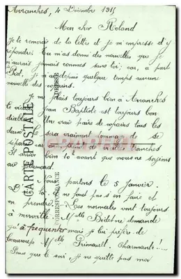 Mont-Saint-Michel — Klasztor — Refektoria dla Gości — LL. — Avranches. — 4.12.15. — Rewers
