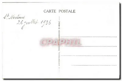 Saint-Nectaire — Katedra — Zabytek historyczny (XI wiek) — G. D'O. — nr 534 — Rewers