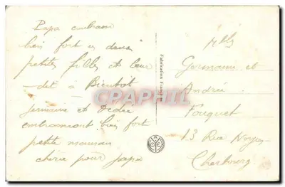 बच्चों का स्नान — सूक्ष्म पैलेस के सैलॉन 1918 — प्रकाशक AM पेरिस, संख्या 3347 — पीछे