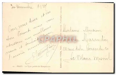 Notre-Dame di Parigi — Venditore di giornali — Yvon, n°19 — Verso