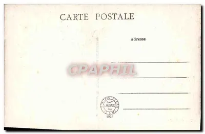 Palácio de Fontainebleau — Vestíbulo de Honra — Portas massivas de carvalho esculpido — Coleção Artística L. Menard — Verso