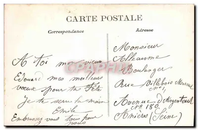 Mężczyzna z różami — Szczęśliwego Dnia — A&S 547 — Rewers