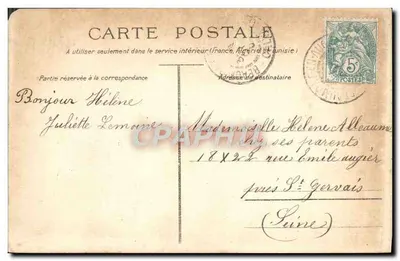 Deux jeunes filles — scène de plage avec balançoire en osier — éditeur B. SIRVEN, IMP. ÉDIT. TOULOUSE-PARIS, n° 3928 — Rewers