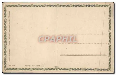 Lago com barco — paisagem — K. Riemner, N° 1128 — Verso