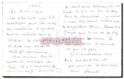 Crianças do mundo — Natividade — M. Guarados, Série N°2490 — Verso