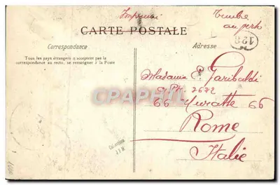 Mulher em traje de Borgonha — A Normandia — A Bilhete postal antigo — Pautevrel — Verso
