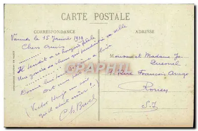 Um velho Bravo — Coleção H. Laurent, Port-Louis — n° 3641 — Ch. Berrel — Verso