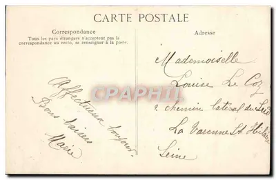 En Bretagne — Enfant Breton — E.D. n°260 — Verso