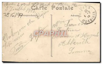 Kostiumy bretońskie — J. Sorel, wydawca, Rennes, n°32 — Rewers