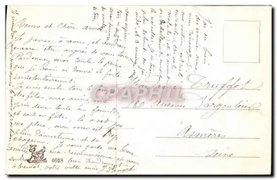 Mulher com vestido e chapéu — Páscoa — editor desconhecido, número de série não visível — Verso