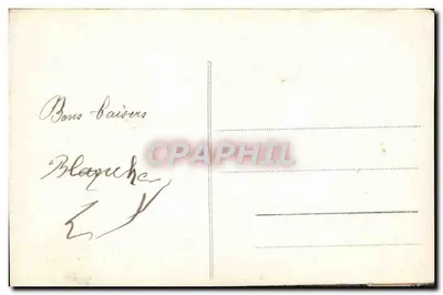 Młoda kobieta z koszykiem Bożego Narodzenia — 'Heureuse Année' — Beaumont-sur-Oise — Rewers