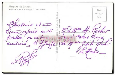 Hospicjum Francji — Widok z jadalni z XI wieku — Wydawnictwo Photo Pittrot, Luchon — Rewers