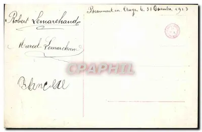Deux enfants — avion en vol — éditeur inconnu, n° de série non visible — Verso
