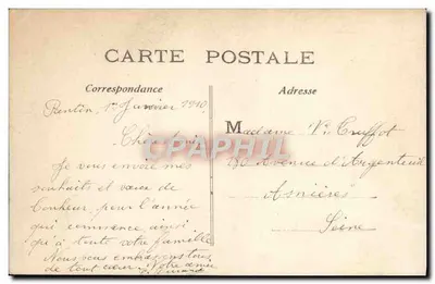 Para zakochana w butelce champagnego — Wesołego Roku — wydawca nieodczytalny, n° 310 — Rewers