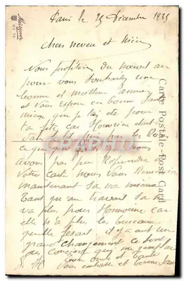 Buquê de rosas e flores azuis — Boa Ano — Maguyner, n° 74 — Verso