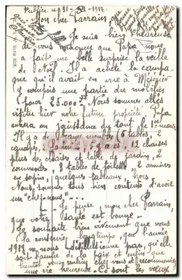 Scena invernale con due persone vicino a un lago ghiacciato — Buon Anno — Editore: E. Spatweiger, numero di serie 1618 — Verso