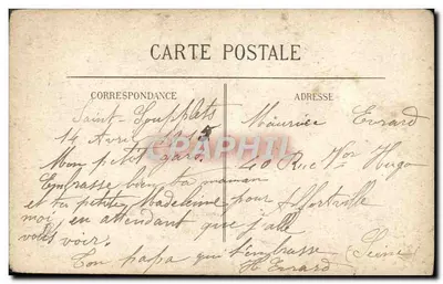 Efeito do bombardeio alemão em Reims — 323 — editor não visível — Verso